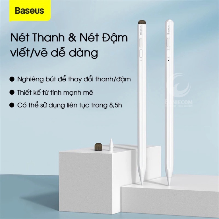 Bút Cảm Ứng Baseus Smooth Writing Capacitive Stylus Dùng Cho Ipad Pro/ Smartphone/ Tablet Android - Bút điện dung