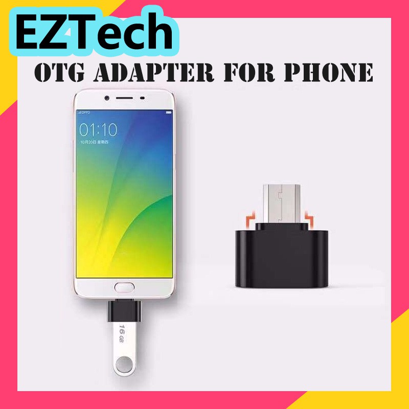 Bộ chuyển đổi EZTECH OTG cho điện thoại type-c microUSB kết nối bàn phím chuột Udisk