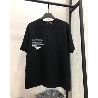 Áo Thun 07 - Màu Đen (unisex)- Hình Thật