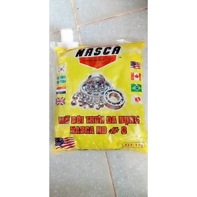 Mỡ bò bôi trơn NASCA đa dụng cao cấp USA 1Kg có vòi mở tiện lợi