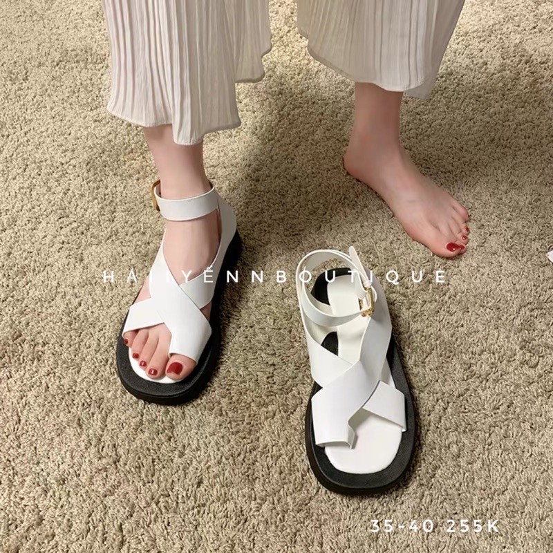 SẴN ĐEN 36 Sandal dây to ORDER ( kèm video + ảnh thật )