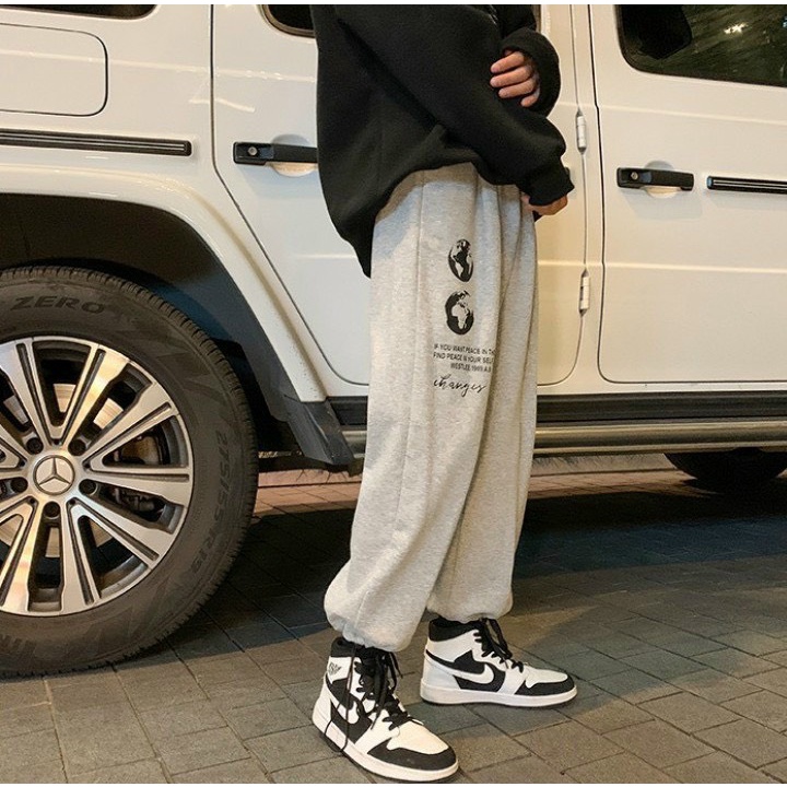 &lt;FREE SHIP&gt; QUẦN JOGGER NỈ NAM NỮ UNISEX ỐNG RỘNG THỂ THAO CHẤT DÀY DẶN, ĐẸP Y ẢNH (hinhtraidat)