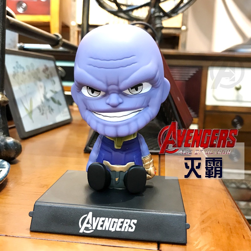 Mô hình Thanos - Mô hình Chibi lắc đầu trang trí taplo ô tô, trang trí bàn học, giá đỡ điện thoại