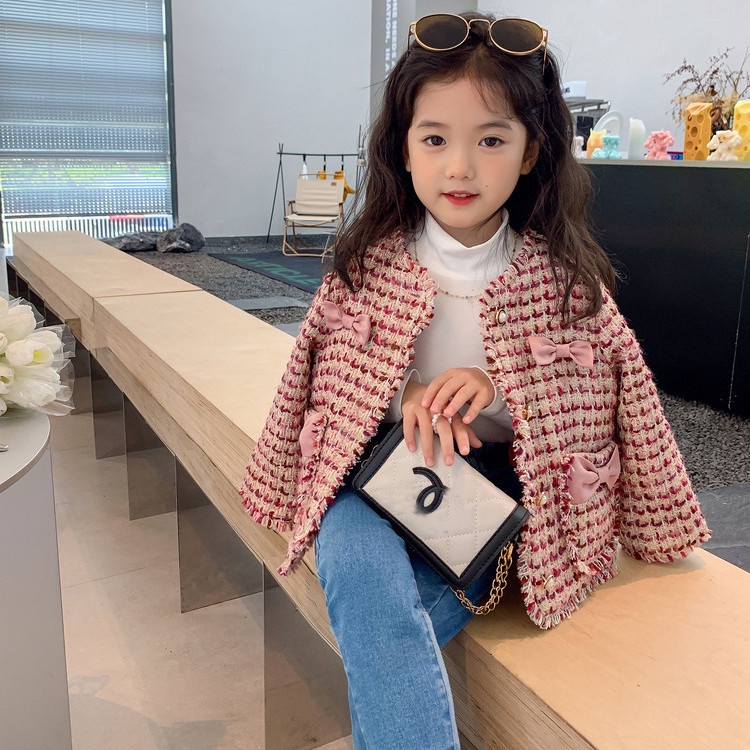 Áo Khoác Cardigan Tay Dài Phong Cách Hàn Quốc Thời Trang Xuân Thu Cho Bé Gái