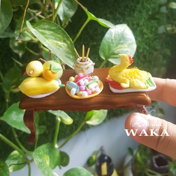 Set Mâm Cúng Mini 01- Mô hình 1/12