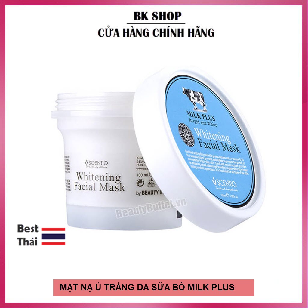 [ Auth Thái ]Mặt Nạ Ủ Trắng Da Beauty Buffet Scentio Milk Plus