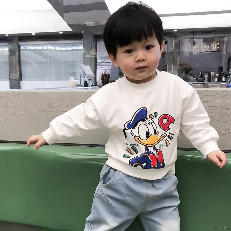 Áo Hoodie Vải Cotton In Hình Hoạt Hình Đáng Yêu Cho Bé