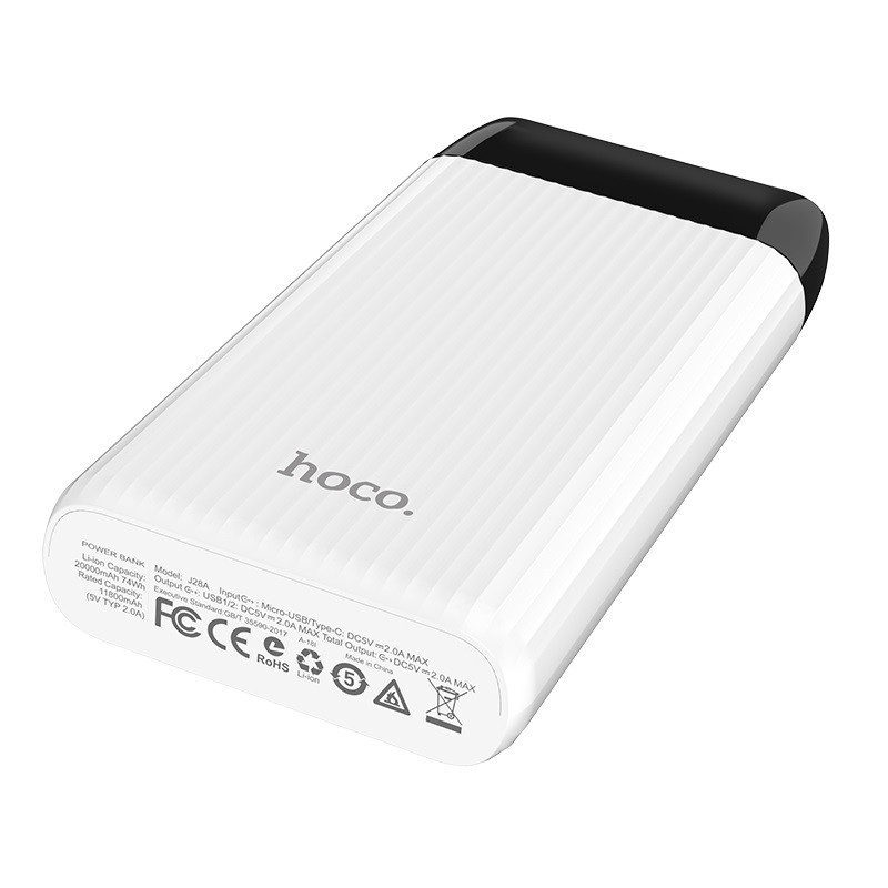 PIN SẠC DỰ PHÒNG HOCO J28A-20000MAH- MÀN HÌNH KỸ THUẬT SỐ LED -PHỤ KIỆN GIÁ TỐT