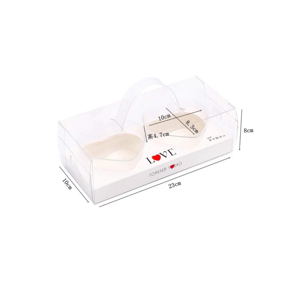 hộp meka đựng bánh kem [FREESHIP❤️] combo 5 HỘP TIM đựng bánh sinh nhật