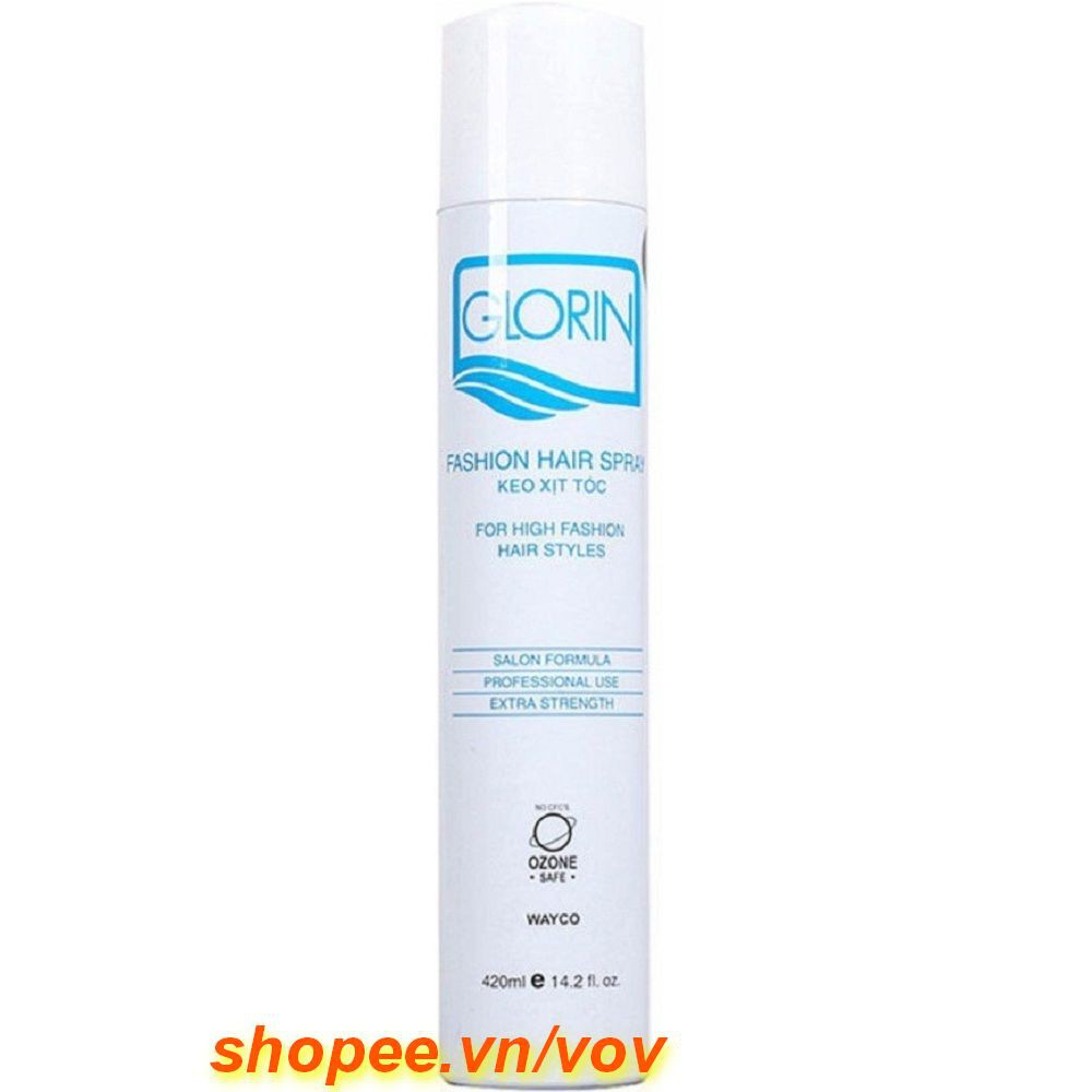 Keo Xịt Tạo Kiểu Tóc 420ml Glorin Chính Hãng, vov Cung Cấp & Bảo Trợ.