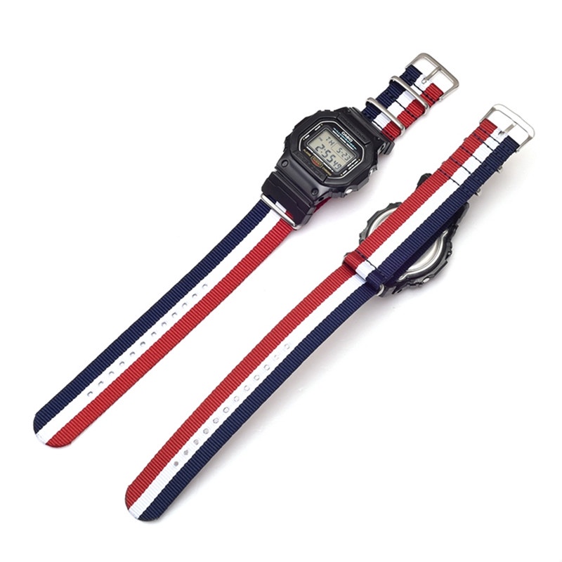 Dây Đeo Nylon Cho Đồng Hồ Casio G-Shock GA-110/100/120/150/200/400 GD-100/110 DW-5600 GW-6900 GLS-8900
