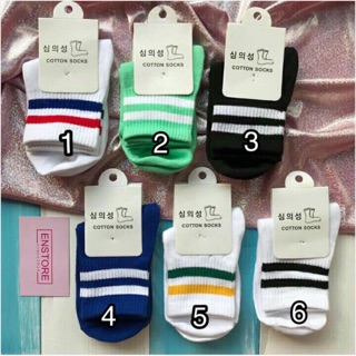 Tất cổ sọc cao Hàn Quốc