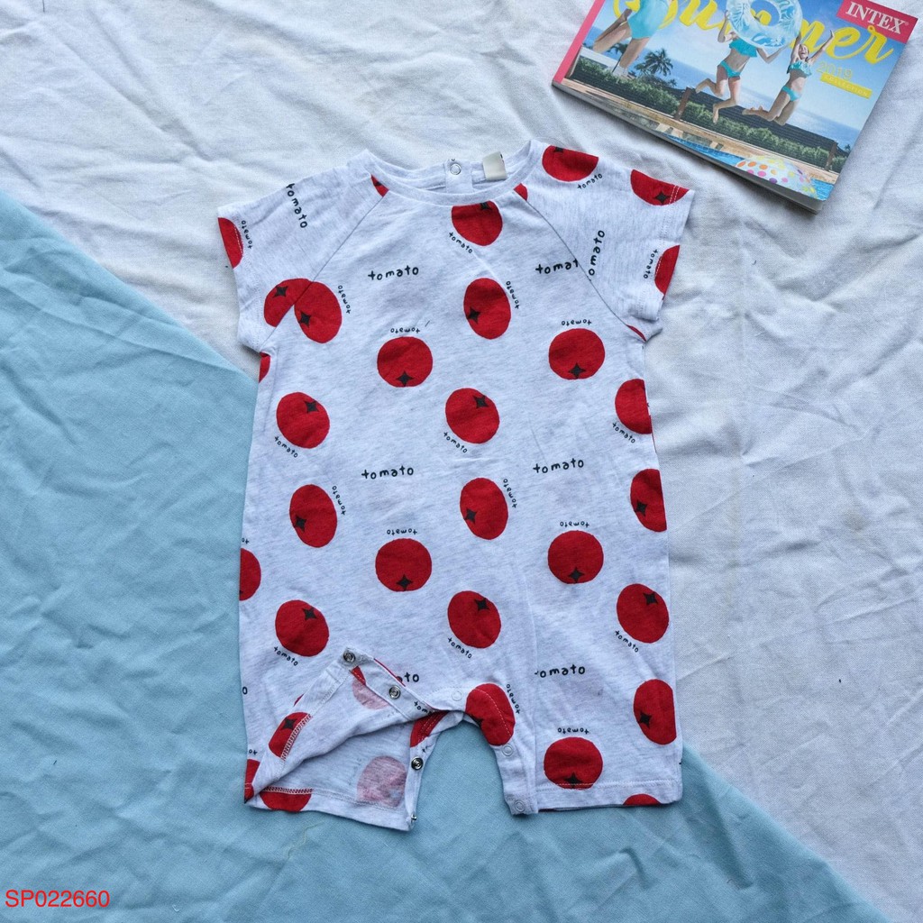 Bộ thun cotton cổ tròn ngắn tay in hình hoạt hình thời trang cho các bé 0-5 tuổi