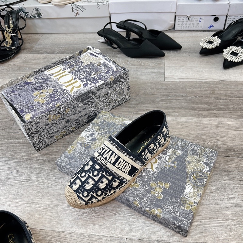 Giày lười slipon đế cói thêu siêu xinh