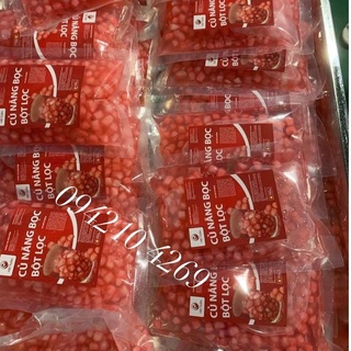 Củ Năng Bọc Bột/Hạt Lựu Làm Sẵn gói 250g- CHUYÊN DÙNG TOPPING TRÀ SEN VÀNG, NẤU CHÈ