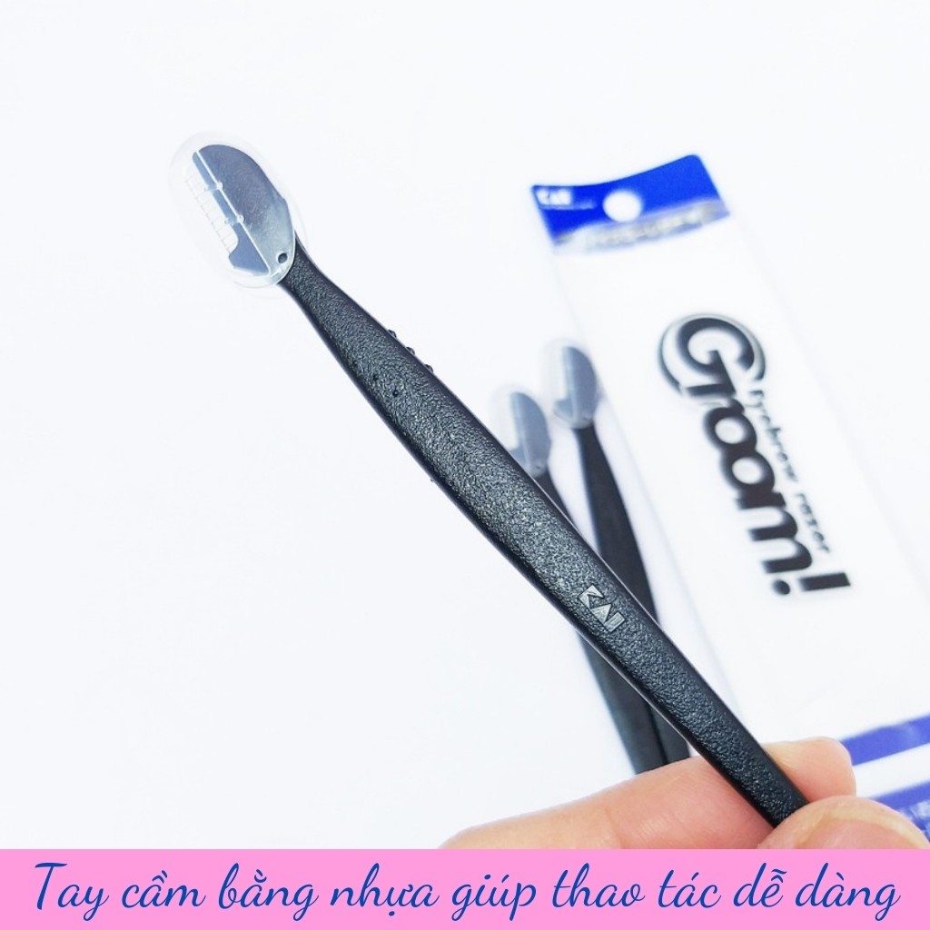 Dao Cạo Lông Mày KAI Groom Eyebrow Razor Lưỡi Dao Không Gỉ Hàng Chính Hãng Nội Địa Nhật (1 CÁI)