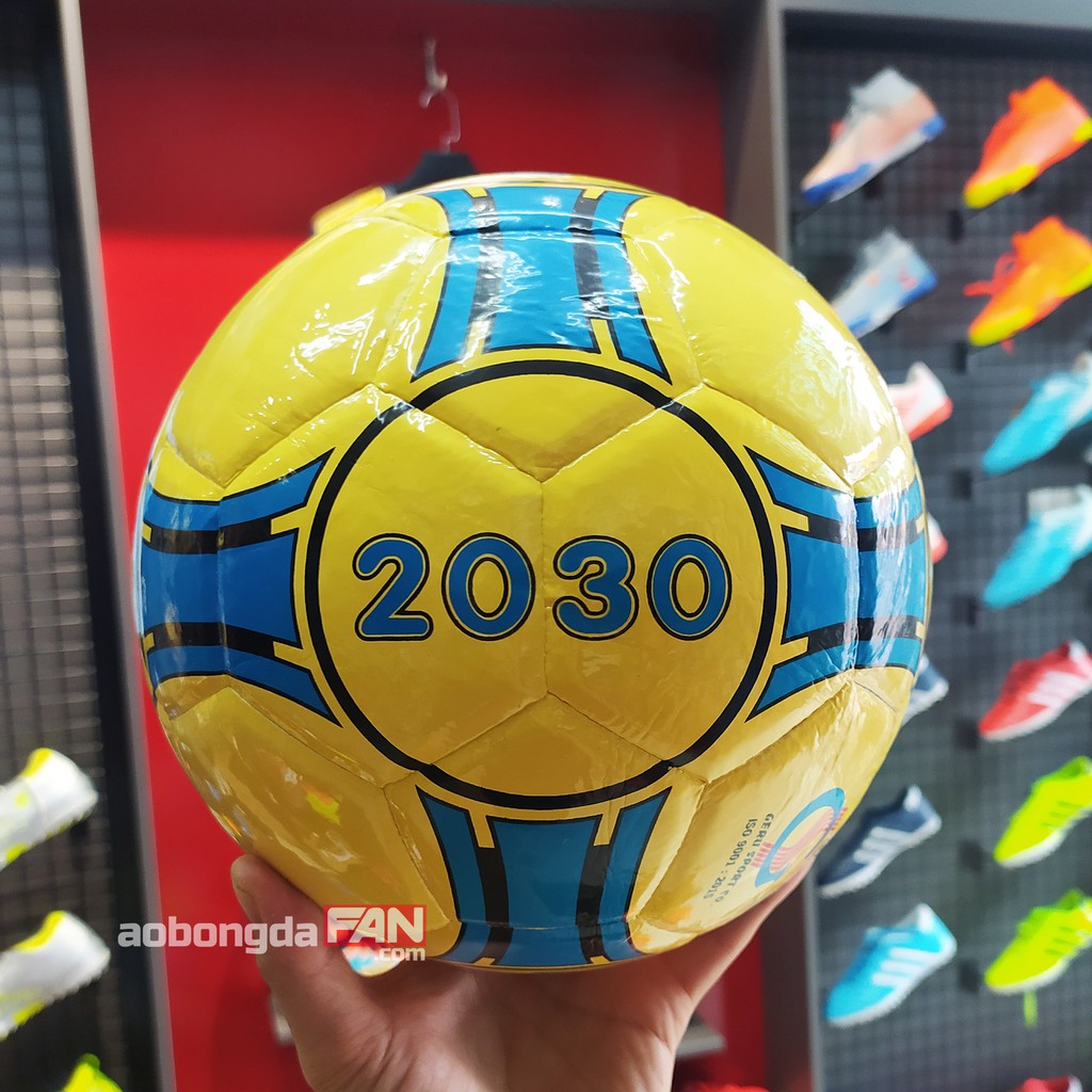 Quả Bóng đá Geru Star Futsal 2030 Chính Hãng (Vàng-Xanh) - Quả Banh 2030
