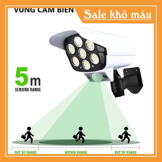 Đèn năng lượng mặt trời, Đèn led giả camera tự động bật tắt chống chộm, chống nước |NgaAnh