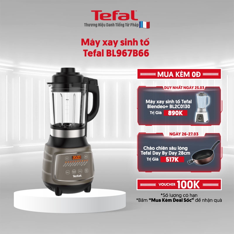 [Mã ELTEFALWL5 giảm 10% đơn 500K] Máy xay sinh tố Tefal - BL967B66