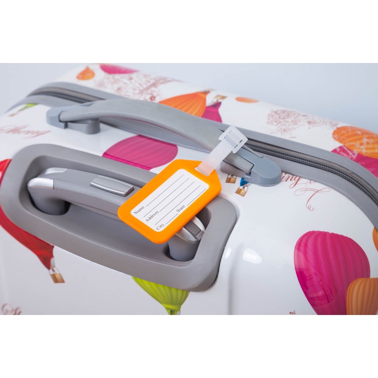 Thẻ Hành Lý Nametag Nhựa Trơn Cứng Nhiều Màu Chống Thất Lạc - Shine House