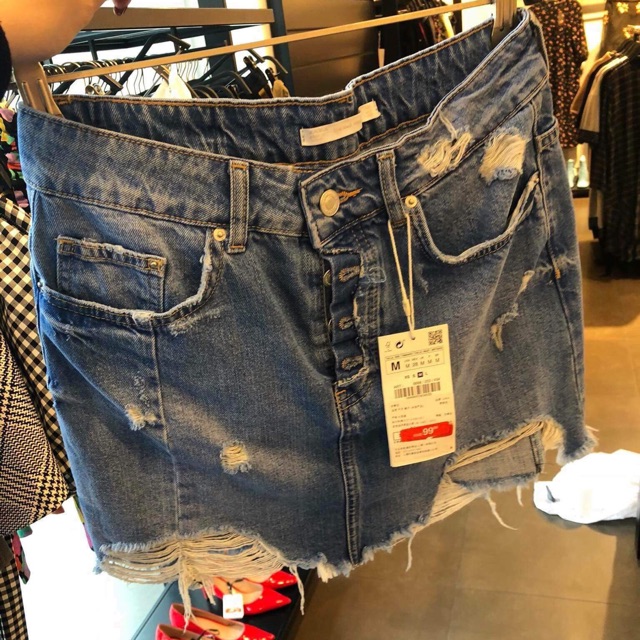 Chân váy Jeans Zara Auth