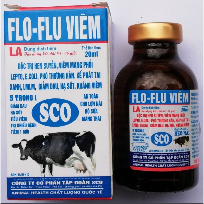 FLO _FLU Viêm 20ml _ Florfenicol 50%