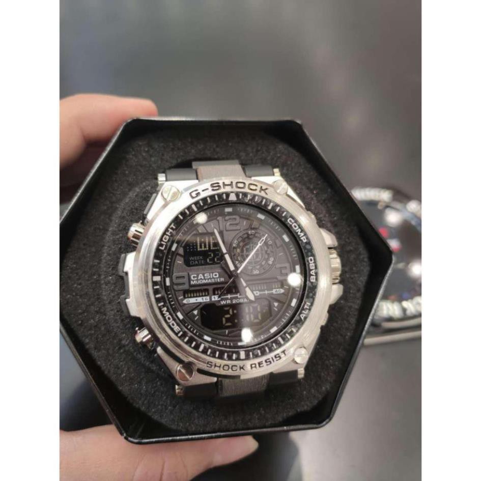Đồng hồ nam thể thao GShock-S1000 Original _ Kim-điện tử_Chống nước 5ATM_Viền Thép không gỉ,Mặt kính chống va đập