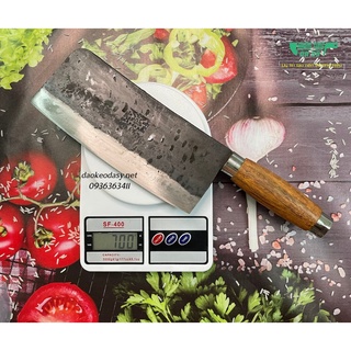 Dao Chặt Gà thép Nhíp Nga chuôi gỗ Lim Đa Sỹ (dao tàu chặt, phở chặt)