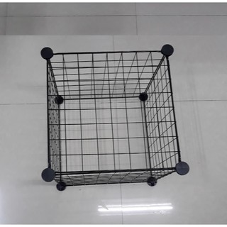 chuồng chó mèo lắp ghép dành riêng cho mèo, chó con gồm 5 tấm lưới sắt sơn tĩnh điện 35.35cm