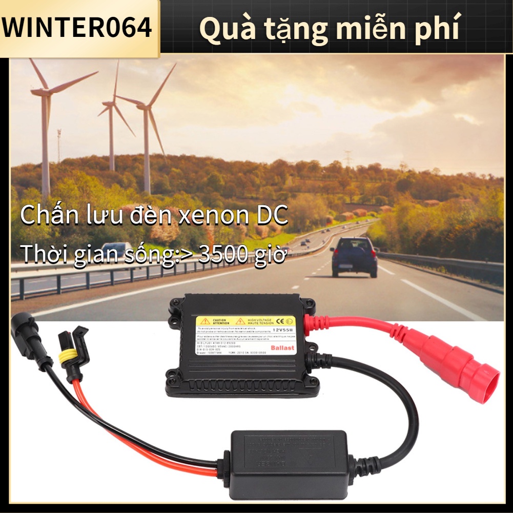 ⚡Hàng giao ngay⚡ Chấn lưu đèn xenon DC 2 cái 12V 55W  Tăng phô DC kỹ thuật số đa năng Bộ chuyển đổi thay thế