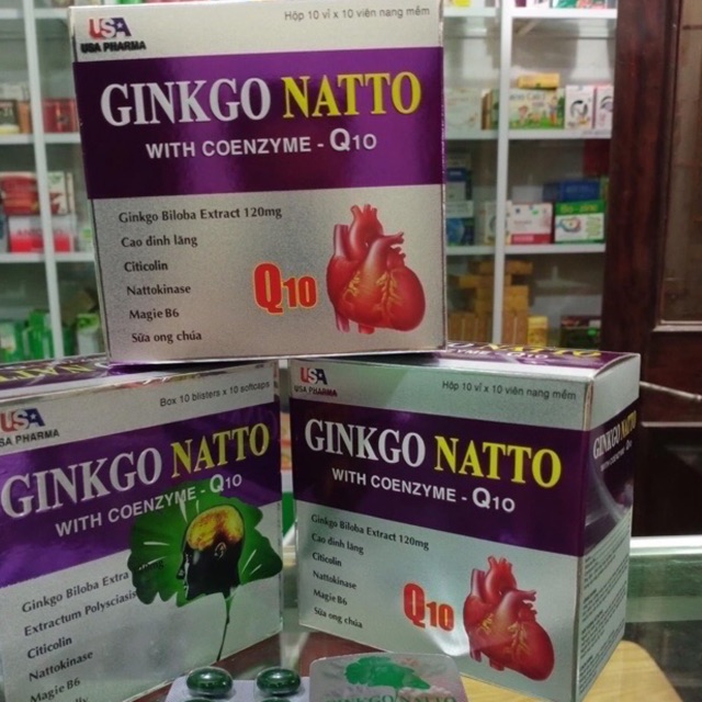 Viên uống Ginkgo Natto 120mg hỗ trợ cải thiện trí nhớ và giấc ngủ sâu