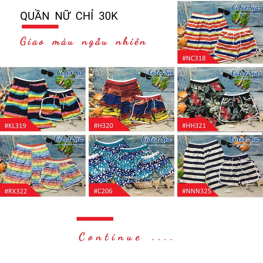 Quần Đôi Đi Biển vảy sơn - Sale Kịch Sàn