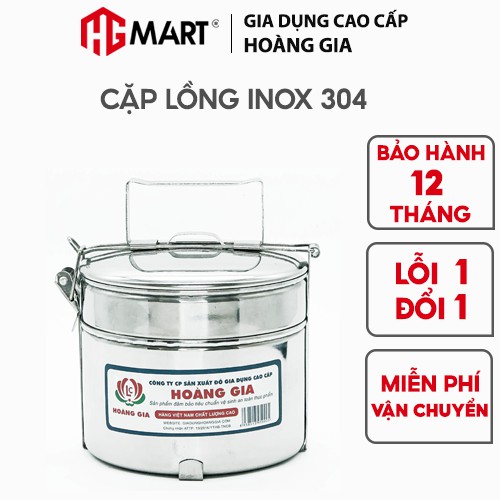 Cặp Lồng Inox giữ nhiệt 2 ngăn HG Mart