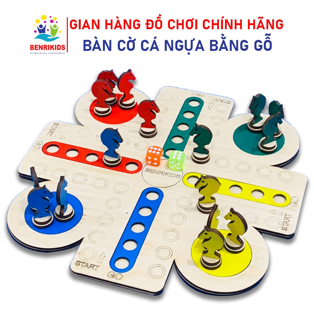 Đồ Chơi Board Game Cờ Cá Ngựa Ludo Bằng Gỗ Benrikids Giúp Gia Đình Có Phút Giây Giải Trí Vui Nhộn