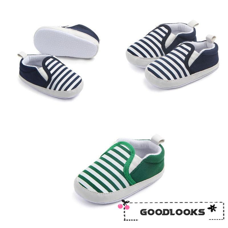 HGL♪Cute Infant Toddler Kids Canvas Sneakers Baby Boy Girl Soft Sole Crib Shoes 0-12 Months Hot Sale