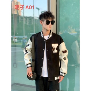 Áo khoác , áo bomber thân nỉ tay da phối họa tiết cực đẹp
