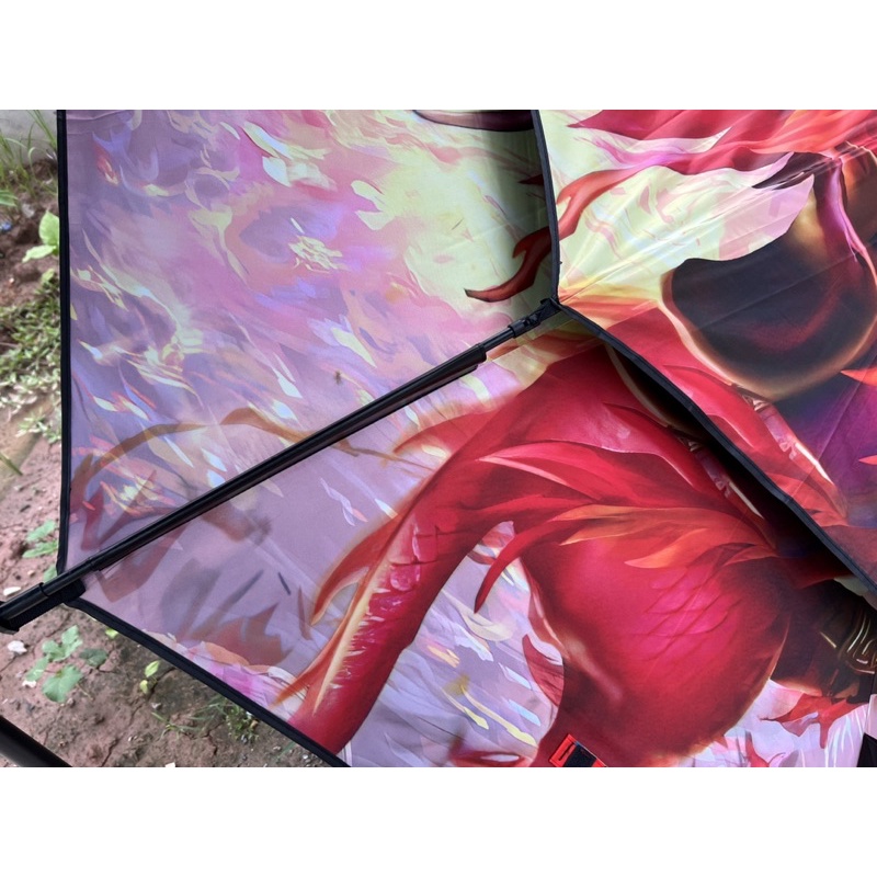 Ô 2 tầng Kỳ Lân Lửa màu sắc bắt mắt che nắng che mưa