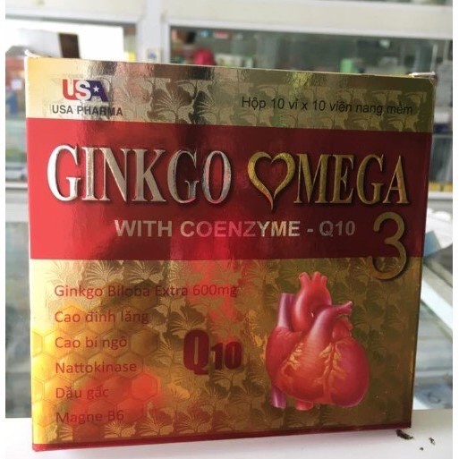 VIÊN UỐNG BỔ NÃO GINKGO OMEGA 3 ,GIÚP LƯU THÔNG TUẦN HOÀN NÃO