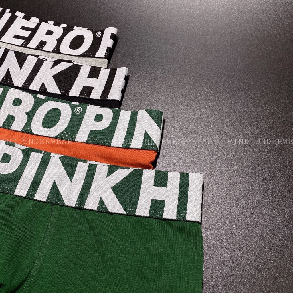 Quần sịp nam đùi boxer cao cấp chất vải cotton 100% kháng khuẩn siêu thấm hút mồ hôi TIEM PINK IN NỔI