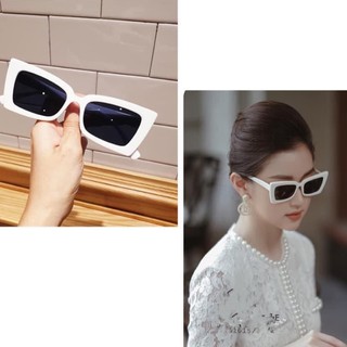 Kính râm nữ kính thời trang mắt mèo siêu xinh hot trend -vuông mèo trắng