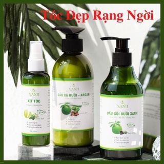 Combo gội xịt xả bưởi non thiên nhiên