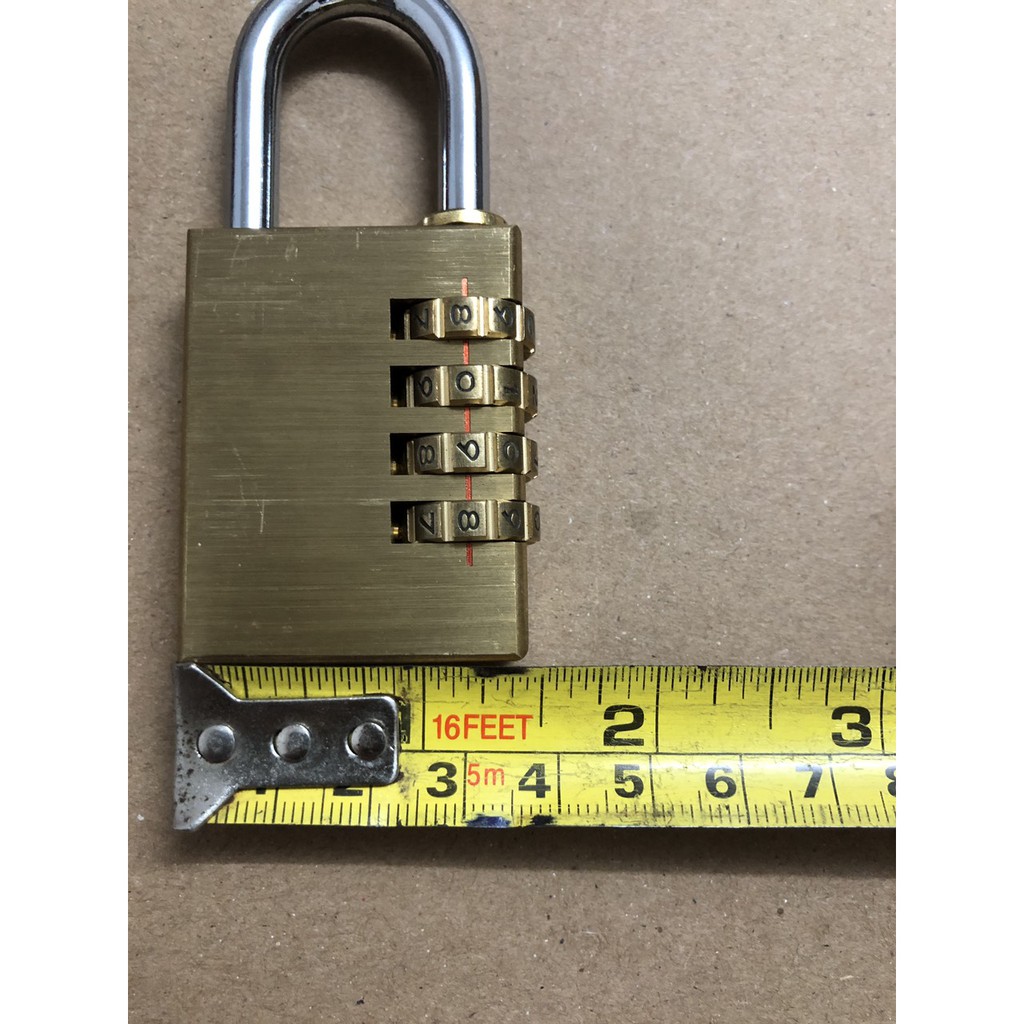 KHóa Cửa 4 Mã Số Đồng To 85 x 40 x 10mm