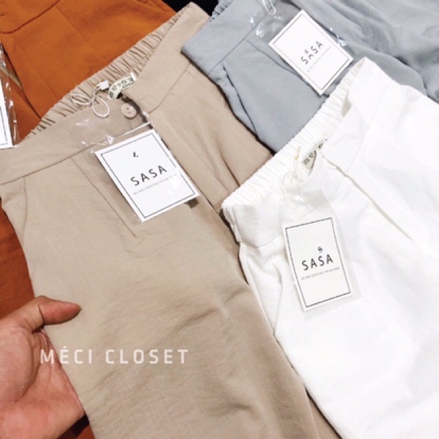 Quần Culottes đũi lửng khoá thật