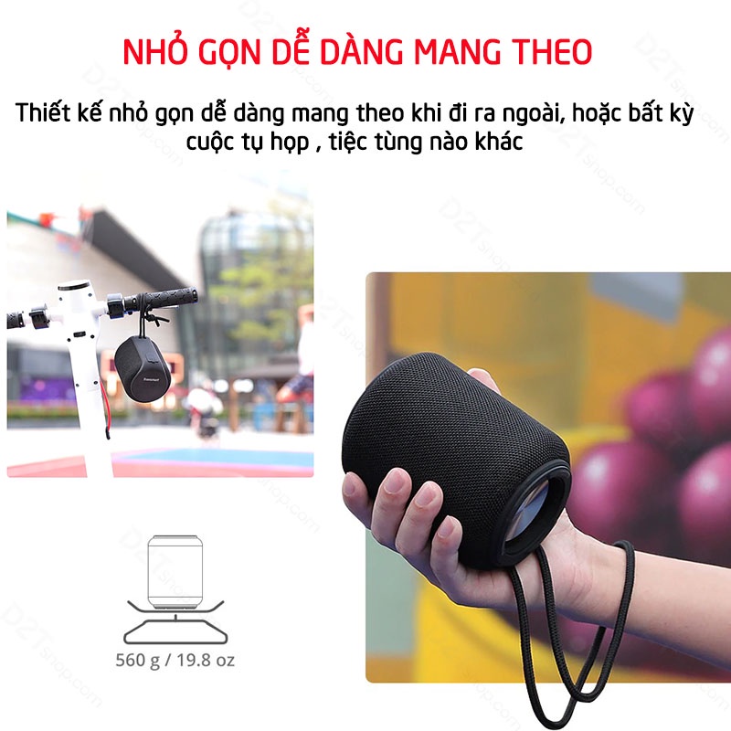 Loa nghe nhạc bluetooth mini Tronsmart T6 mini  chống thấm nước IPX6 15W chơi nhạc lên tới 24 giờ