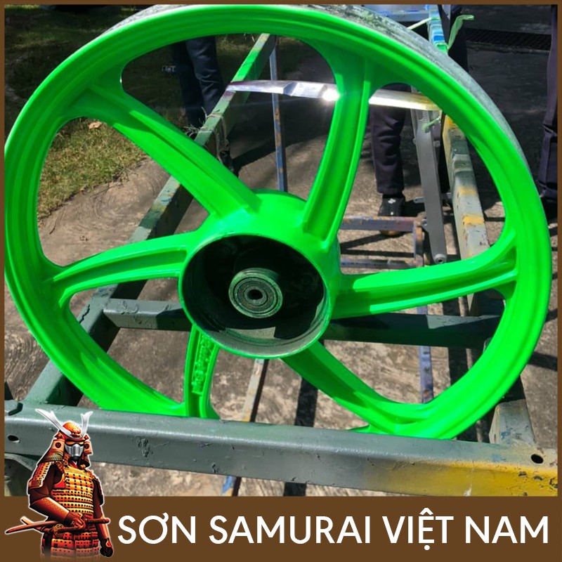 Màu Xanh Huỳnh Quang Sơn Samurai - Combo Màu Xanh 54 Sơn Xịt Samurai