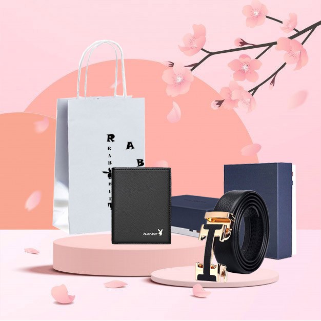 Combo NHẬP KHẨU Thắt lưng và ví  nam da bò - Bảo hành 3 năm