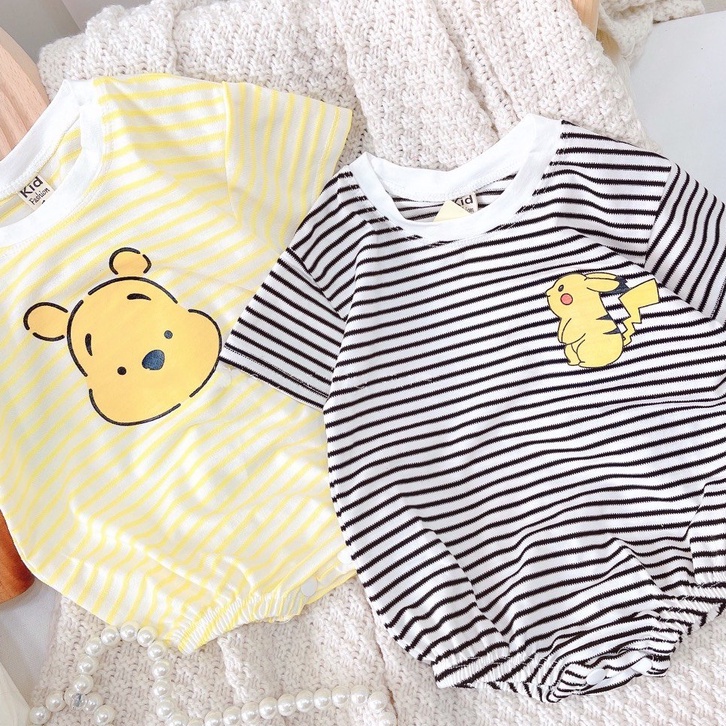 Bộ Body Chất Cotton Tàu Giãn 4 Chiều Đáng Yêu Cho Bé Gái Bé Trai MINTSCLOSET Size Từ 0-4 Tuổi - BS6046 - BS6047 - BS6051