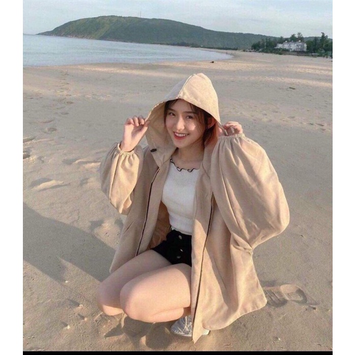 aoa khoác kaki hàng bao chất