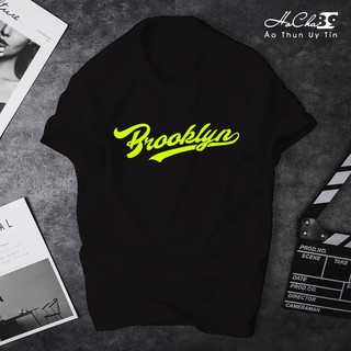 Áo Thun Brooklyn New York City ĐEN Cao Cấp - Vải Cotton 4c Siêu Mềm Mịn (Không đúng Cotton đền tiền tặng áo)