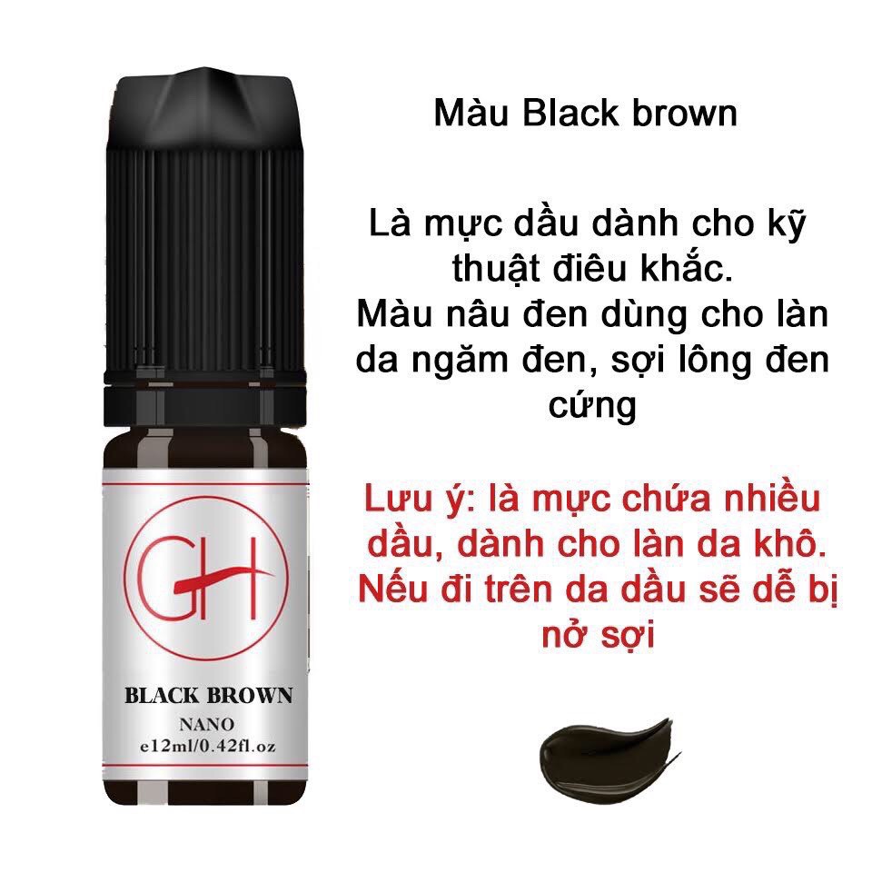 [CHÍNH HẴNG] Mực Khắc GH mini 4ml, Fullsize 12ml